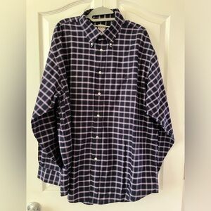 Brooks Brothers Madison XL purple and navy button down in 100% Supima Cotton